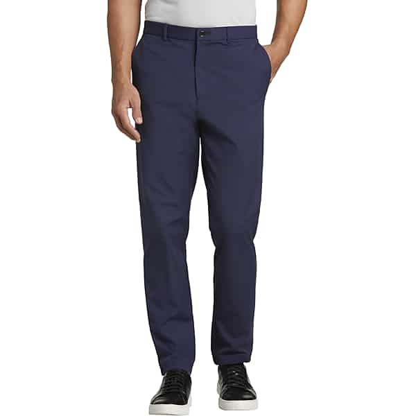 Lauren By Ralph Lauren Men's Norton Classic Fit Stretch Dress Pants Navy - Size: 32W x 30L