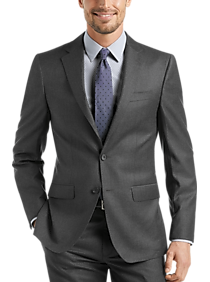 Calvin Klein Navy Stripe X-Fit Vested Suit