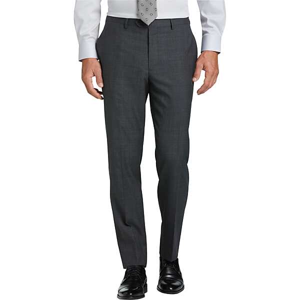 Lauren By Ralph Lauren Classic Fit Men's Suit Gray Plaid - Size: 42 Regular