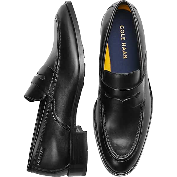 Cole Haan Men's Hawthorne Moc Toe Penny Loafers Black - Size: 13 D-Width
