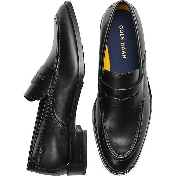 Cole Haan Men's Hawthorne Moc Toe Penny Loafers Black - Size: 13 D-Width