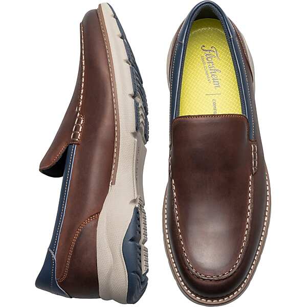 Florsheim Men's Frenzi Moc Toe Slip On Shoes Brown - Size: 12 D-Width