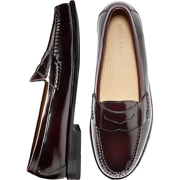Cole Haan Men's Pinch Grand Casual Penny Loafers Burgundy Red - Size: 14 D-Width