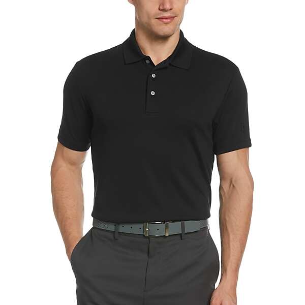 PGA Tour Men's Classic Fit Airflux Polo Black - Size: XL