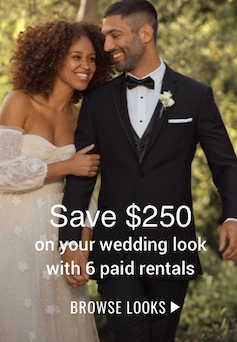 Free rental with 6 paid tux or suit rental packages. Click to browse looks.