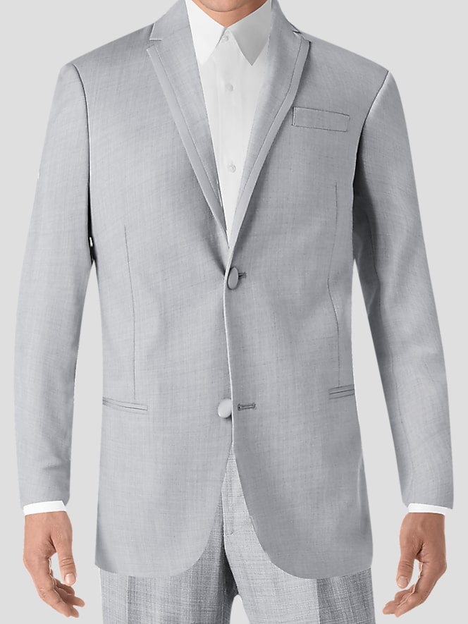  Joseph Abboud Light Gray Satin Edged Notch Lapel Tuxedo (1180)