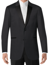Calvin Klein Charcoal Gray Performance Wool Tux (1317)