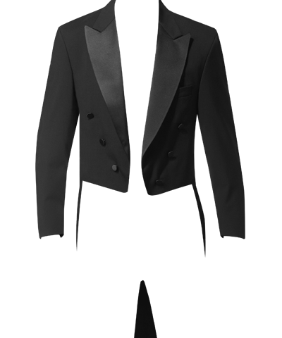 Broadway Tuxmakers Men's Black Tuxedo Jacket with Tails Tailcoat