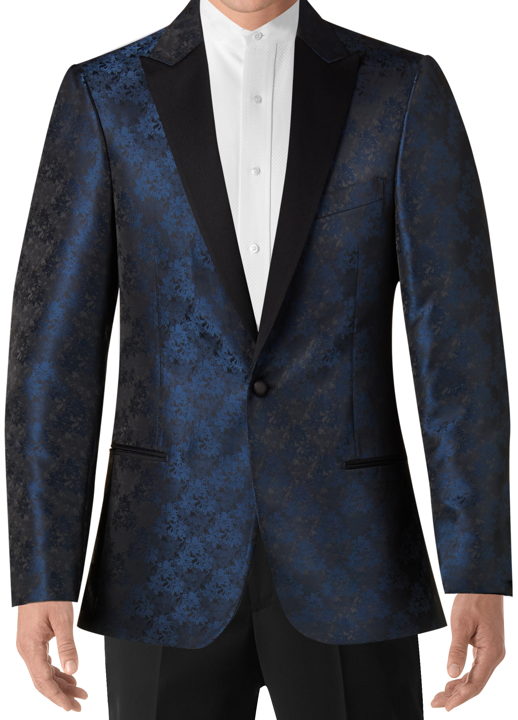 egara blue jacquard dinner jacket