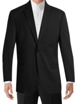 Awearness Kenneth Cole Performance Wool Black Suit (1922)