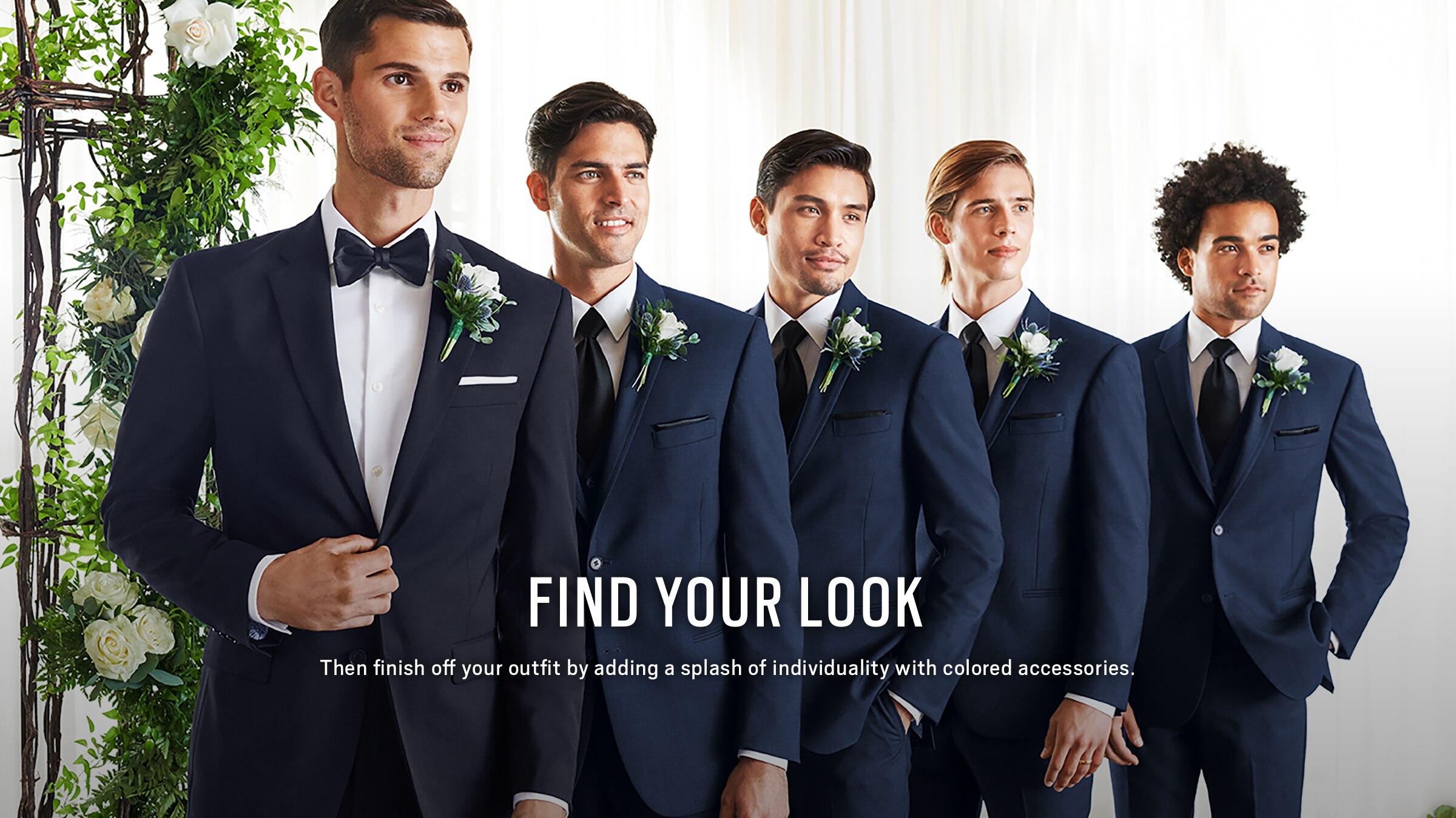 david's bridal men's wearhouse color match