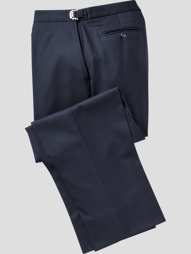  Joseph Abboud Navy Flat-Front Pants (2150)
