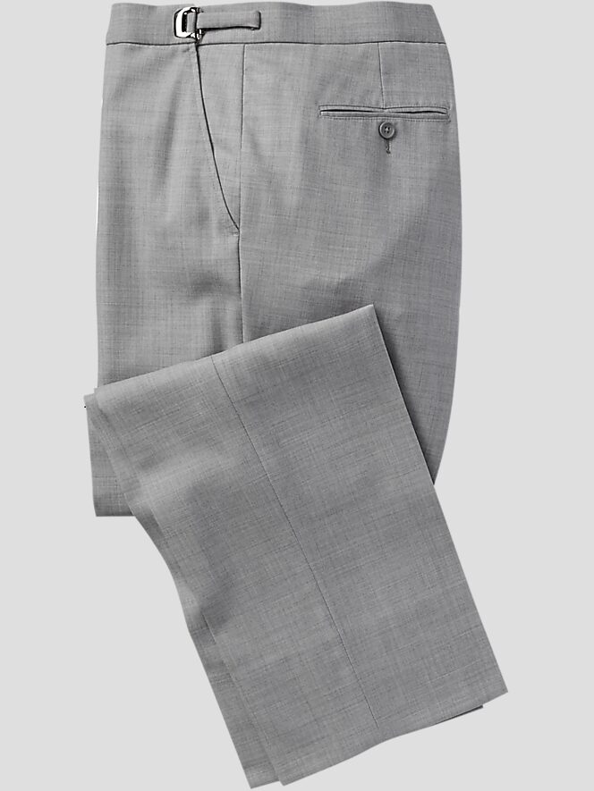  Joseph Abboud Gray Flat-Front Pants (2180)