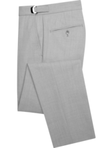 Egara Light Gray Flat-Front Pants (2217)