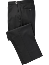Pronto Uomo Black Flat-Front Pants (2912)