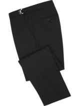 Pronto Uomo Black Flat Front Pants (2965)
