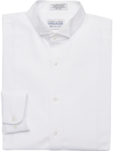White Pique Wing Collar Shirt (5046)