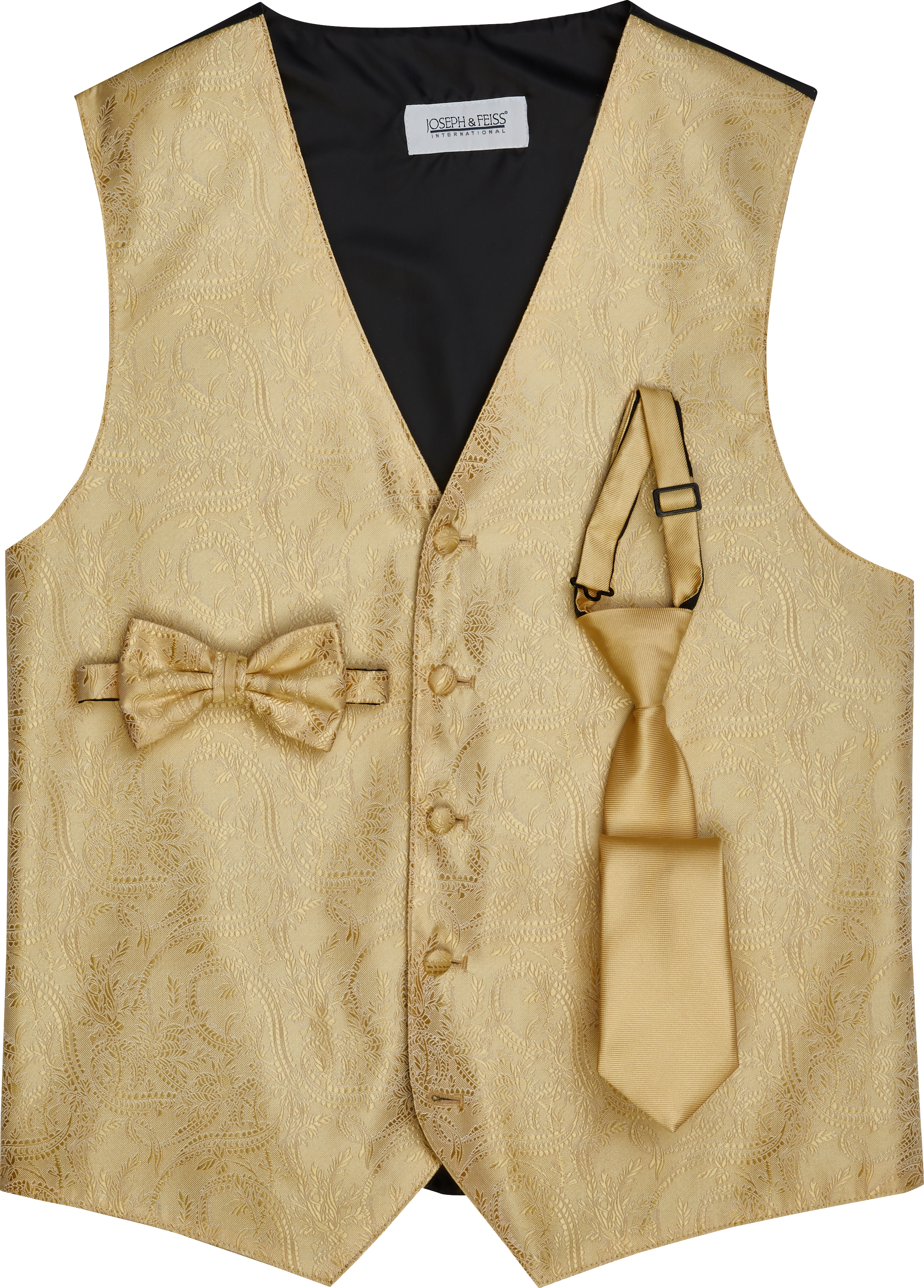 suit vest gold