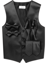 Monaco Black Vest (8865MNBLK)