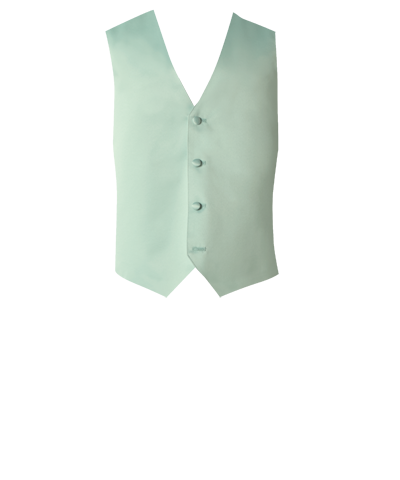 Large Mens Green Monaco Mint Zelente Wedding Prom Fullback Tuxedo Vest w/ Tie 