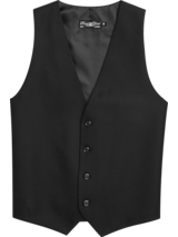 Pronto Uomo Vintage Black Vest (8882PNBLK)