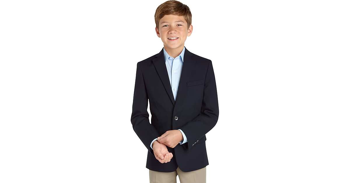 boys navy slacks