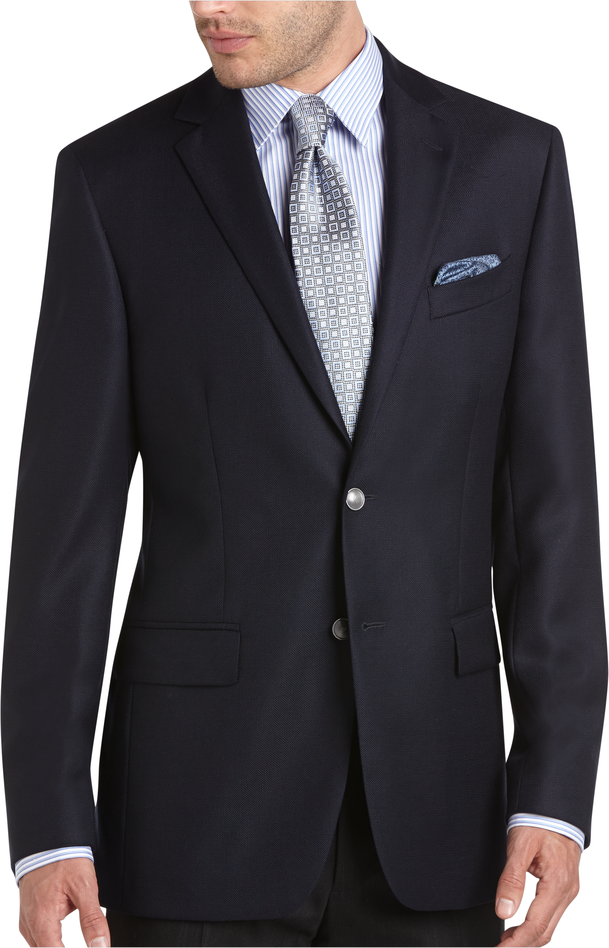 Awearness kenneth cole blue jacquard slim fit dinner jacket clearance