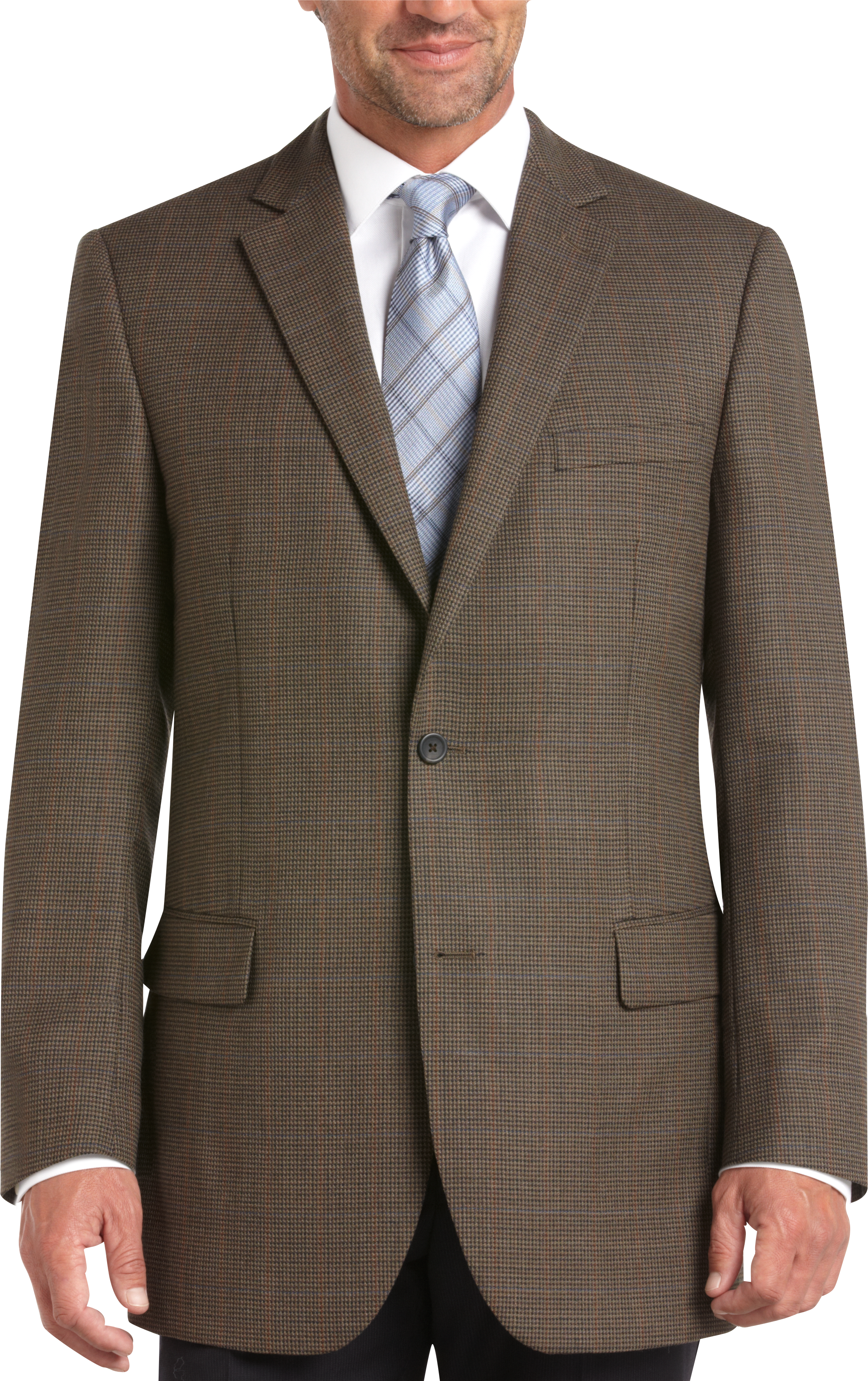 Pronto Uomo Men's Pocket Square Taupe - Size: One Size - Only Available at Men’s Wearhouse