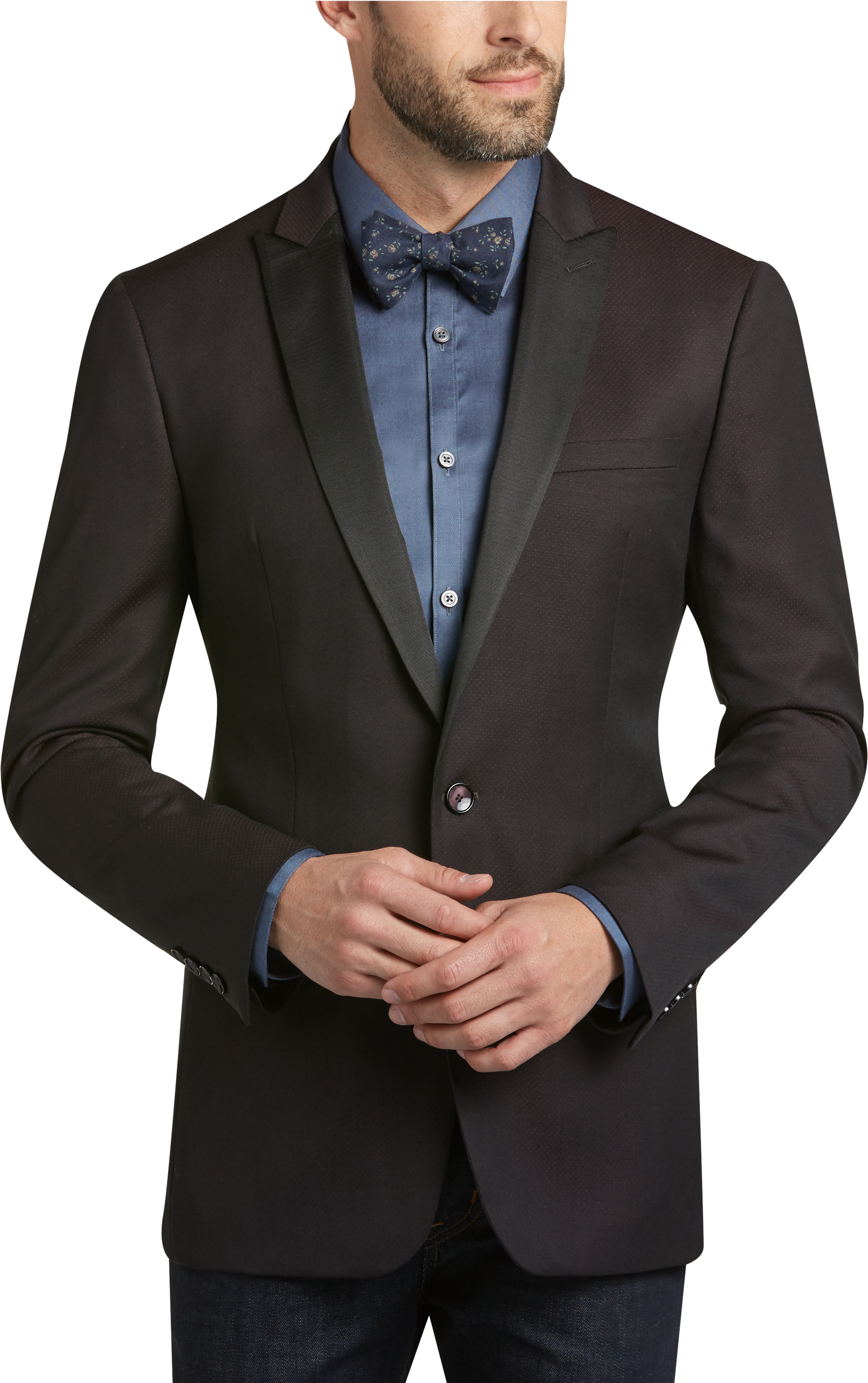 Calvin Klein Burgundy Extreme Slim Fit Dinner Jacket - Men's Suits ...