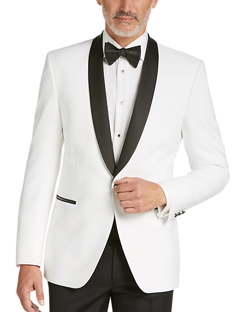 servitrice sæt ind Sweeten Egara Slim Fit Shawl Lapel Dinner Jacket, White - Men's Suits | Men's  Wearhouse