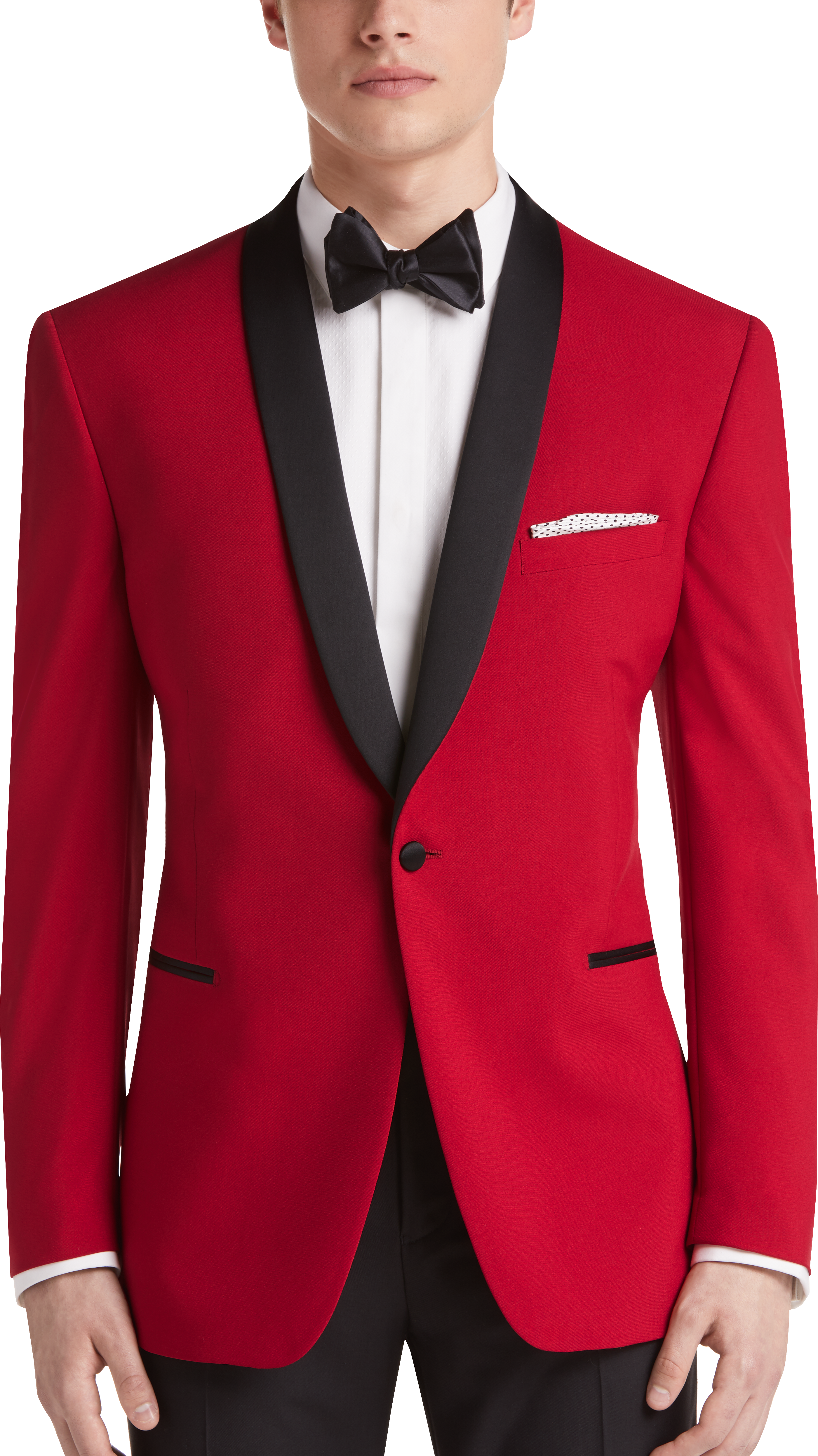 Egara Slim Fit Shawl Lapel Dinner Jacket, Red - Men's Sport Coats | Men ...