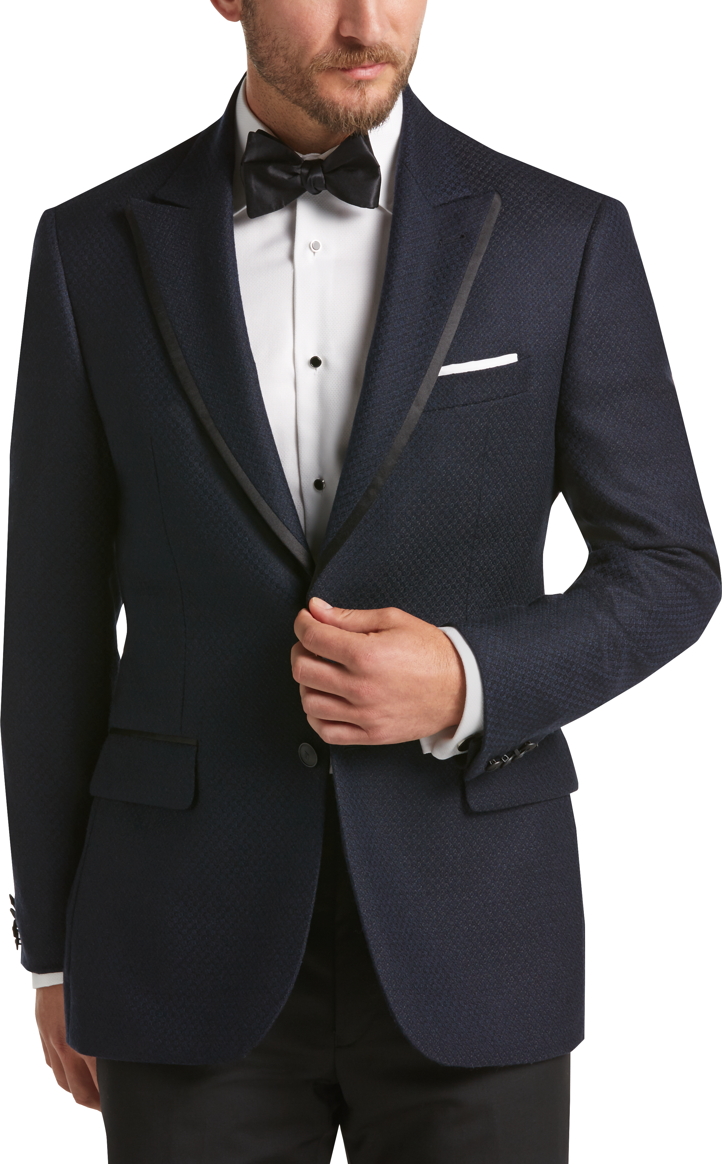 Joseph Abboud Navy Tic Formal Sport Coat - Men's Suits | Men's Wearhouse