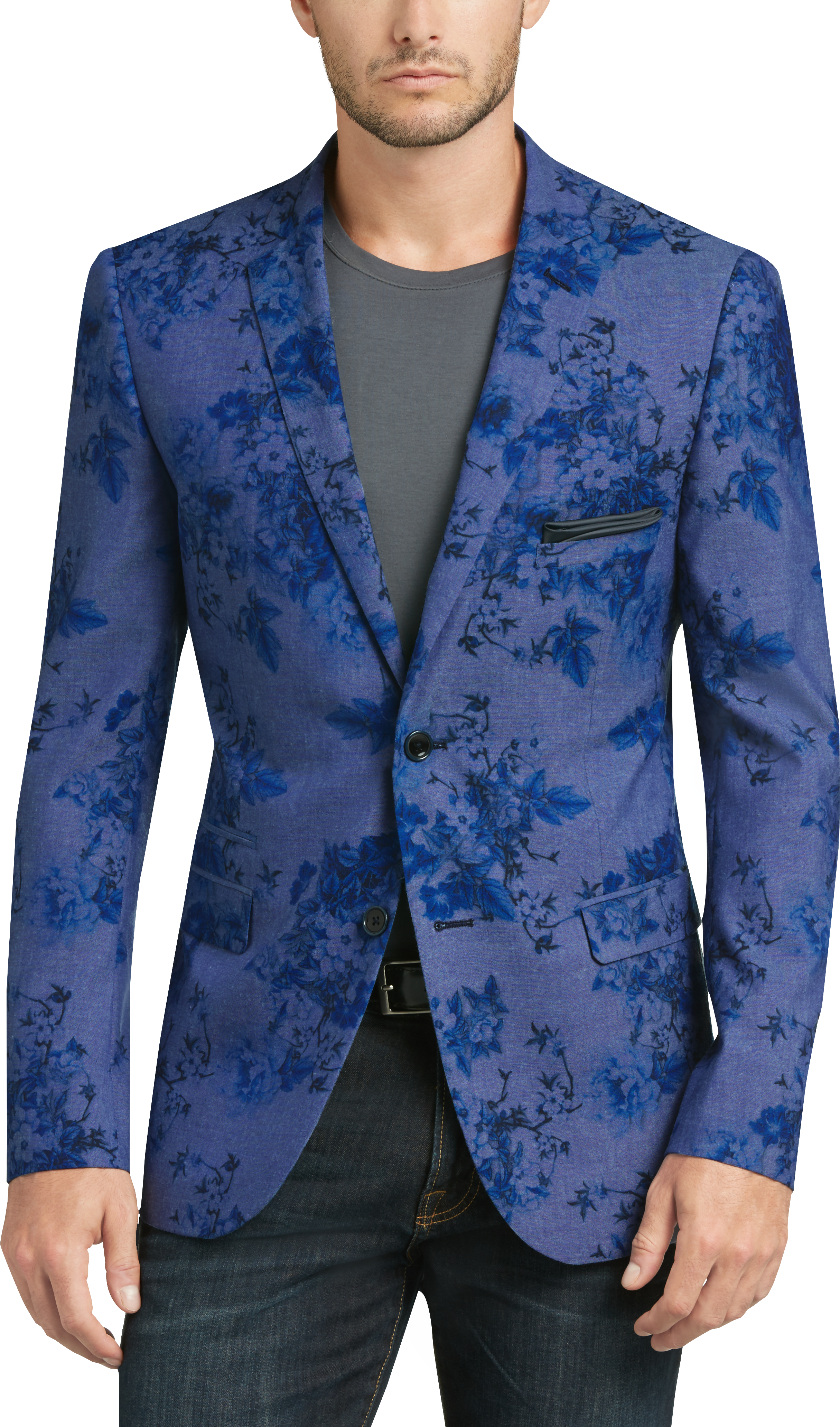 Paisley & Gray Blue Floral Slim Fit Sport Coat - Men's Suits | Men's ...