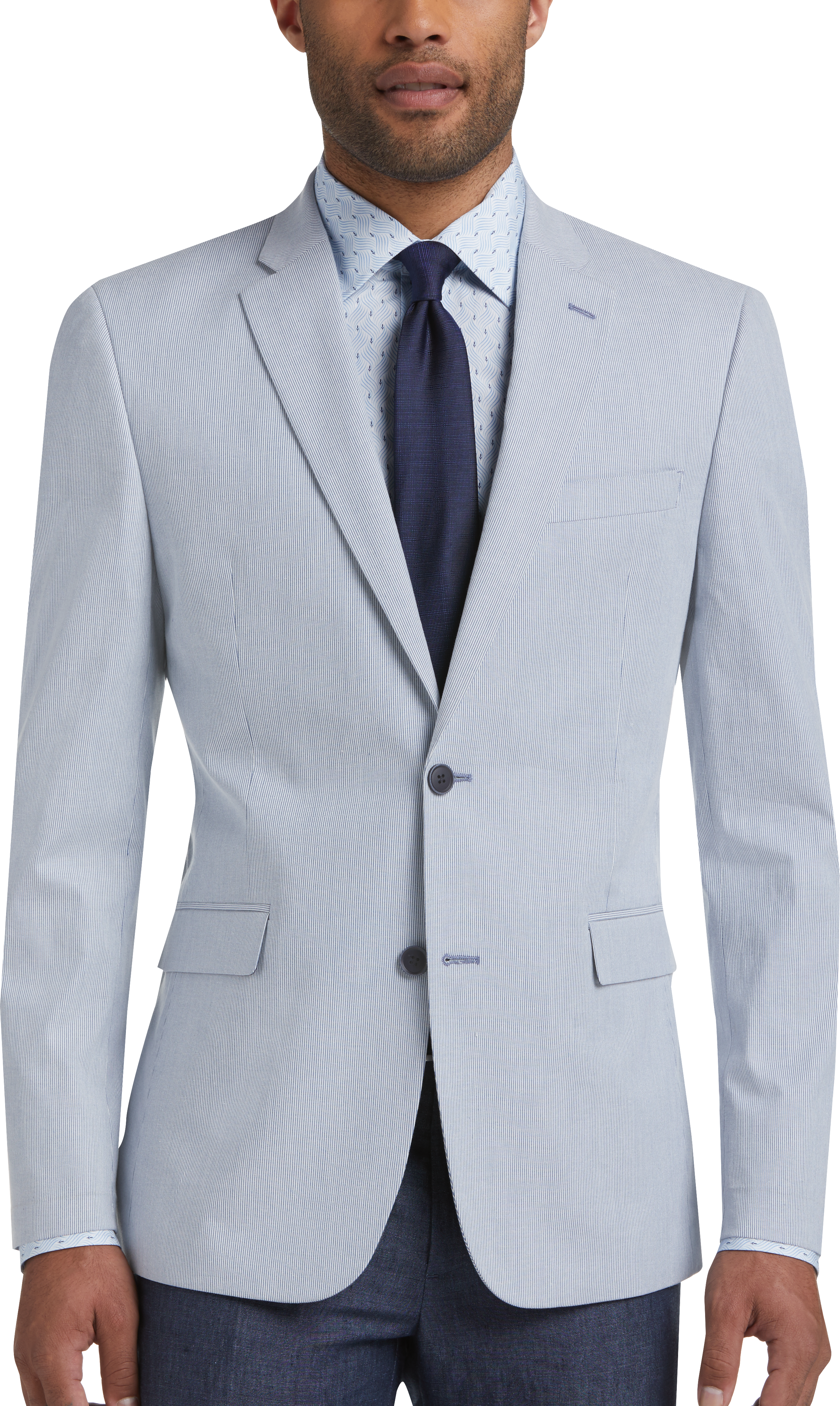 tommy hilfiger light blue suit