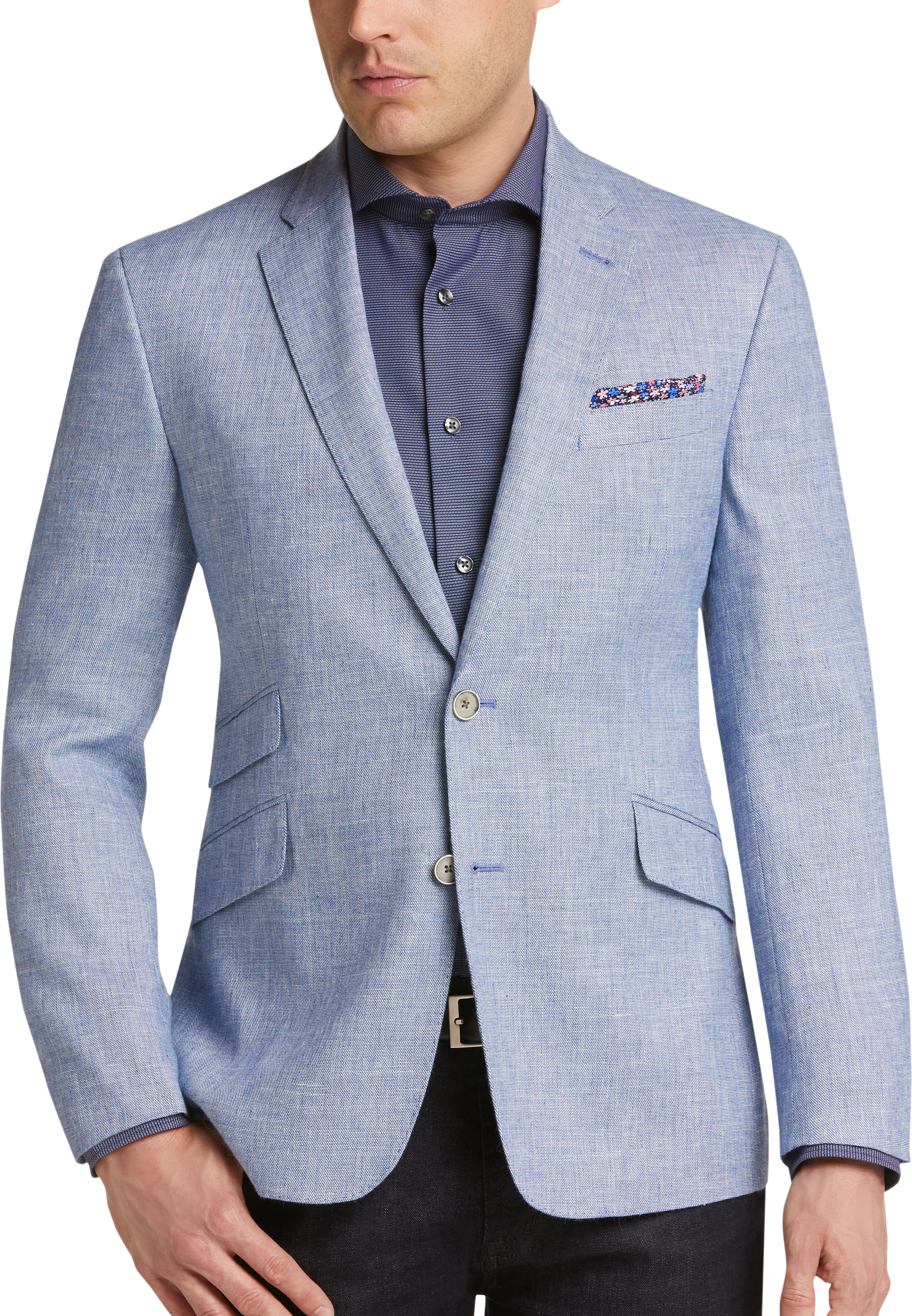 JOE Joseph Abboud Light Blue Tic Slim Fit Sport Coat - Men's Sale | Men ...