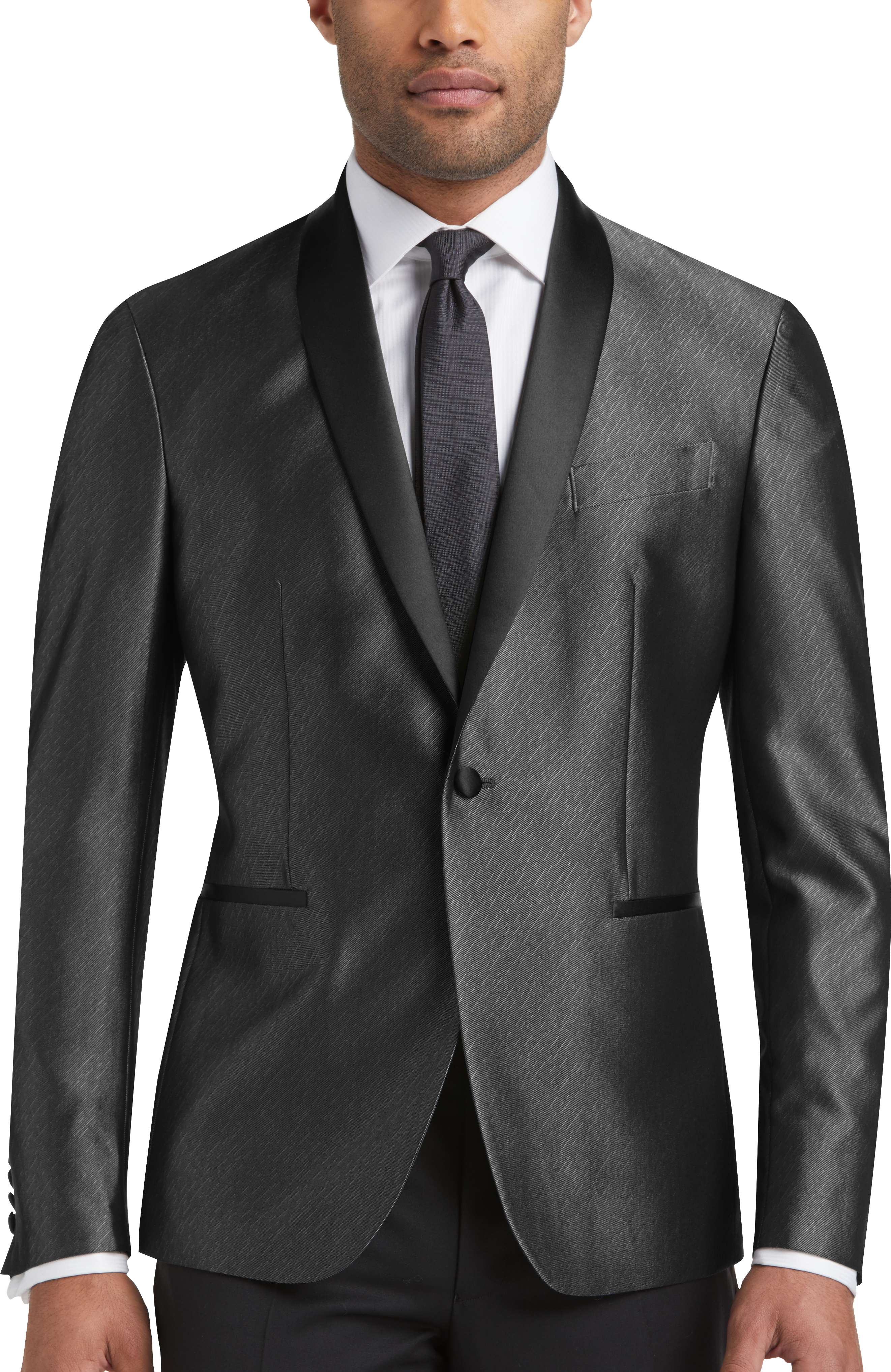 silver formal jacket