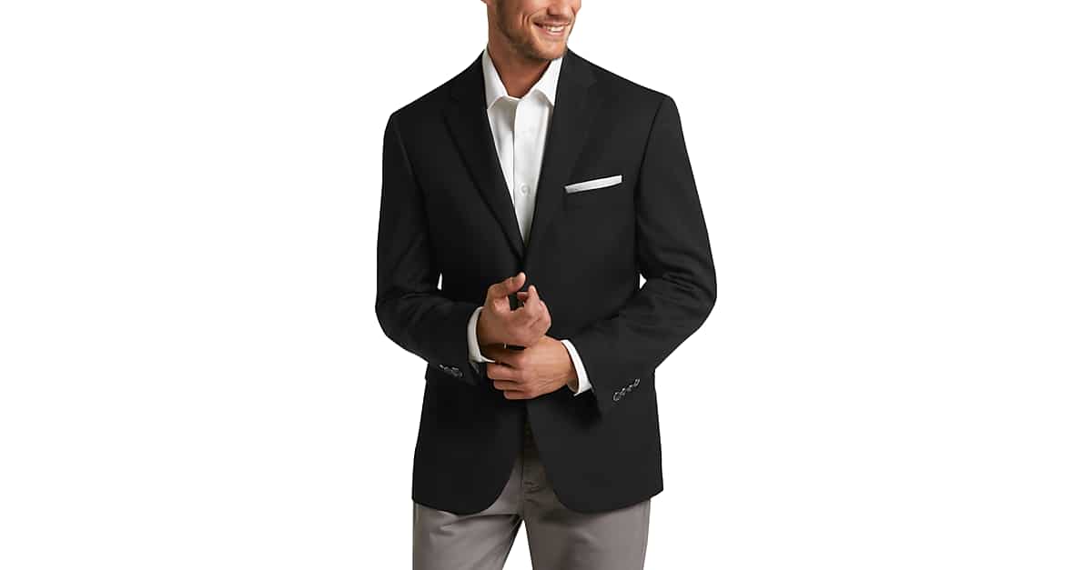 Pronto Uomo Modern Fit Blazer, Black - Men's Sport Coats | Men's Wearhouse