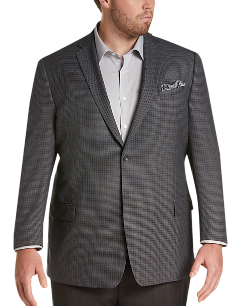 Pronto Uomo Platinum Executive Fit Sport Coat, Gray Check - Men's Sale ...