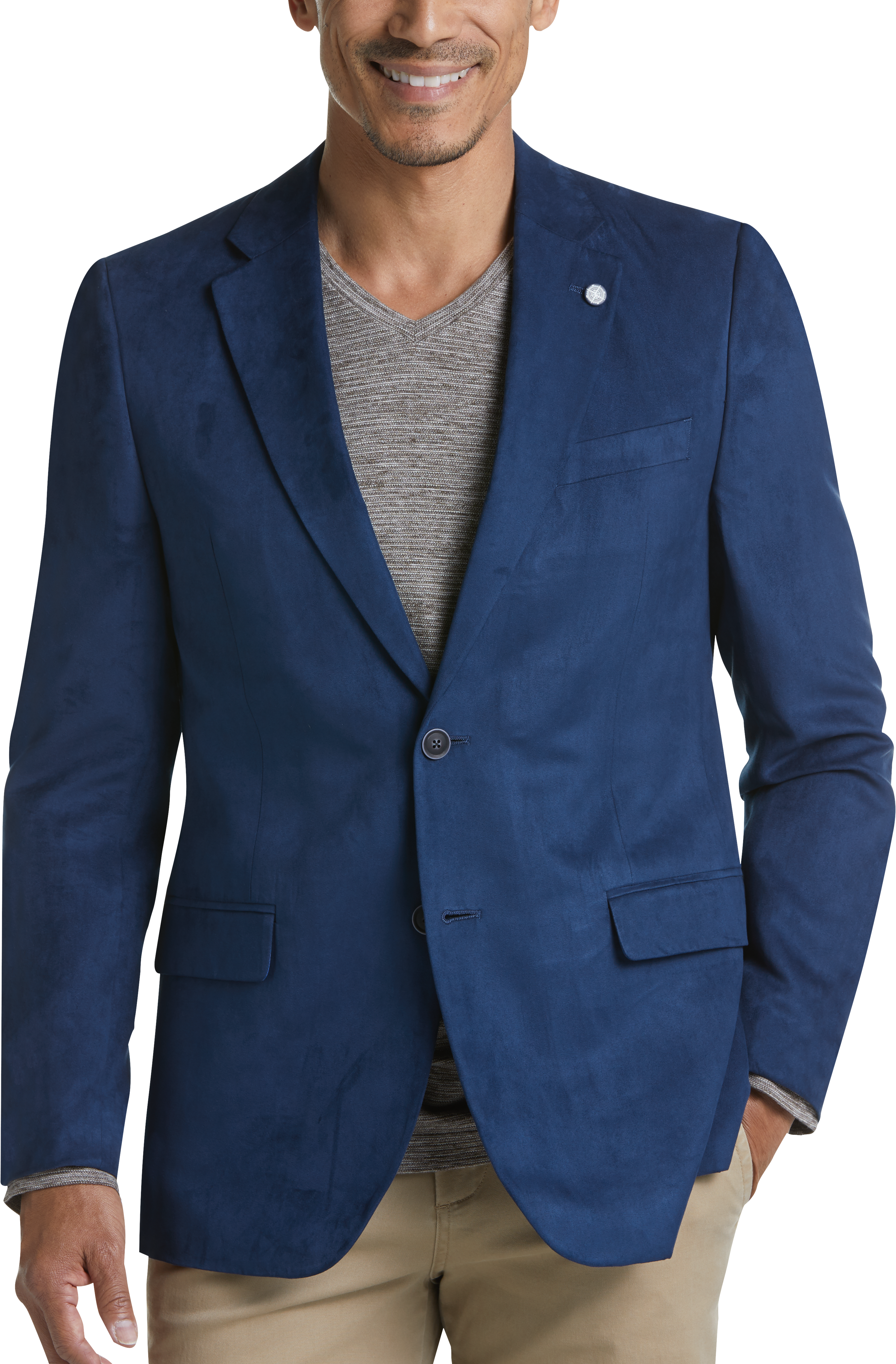 Nautica Brandford Microsuede Modern Fit Sport Coat, Bright Blue