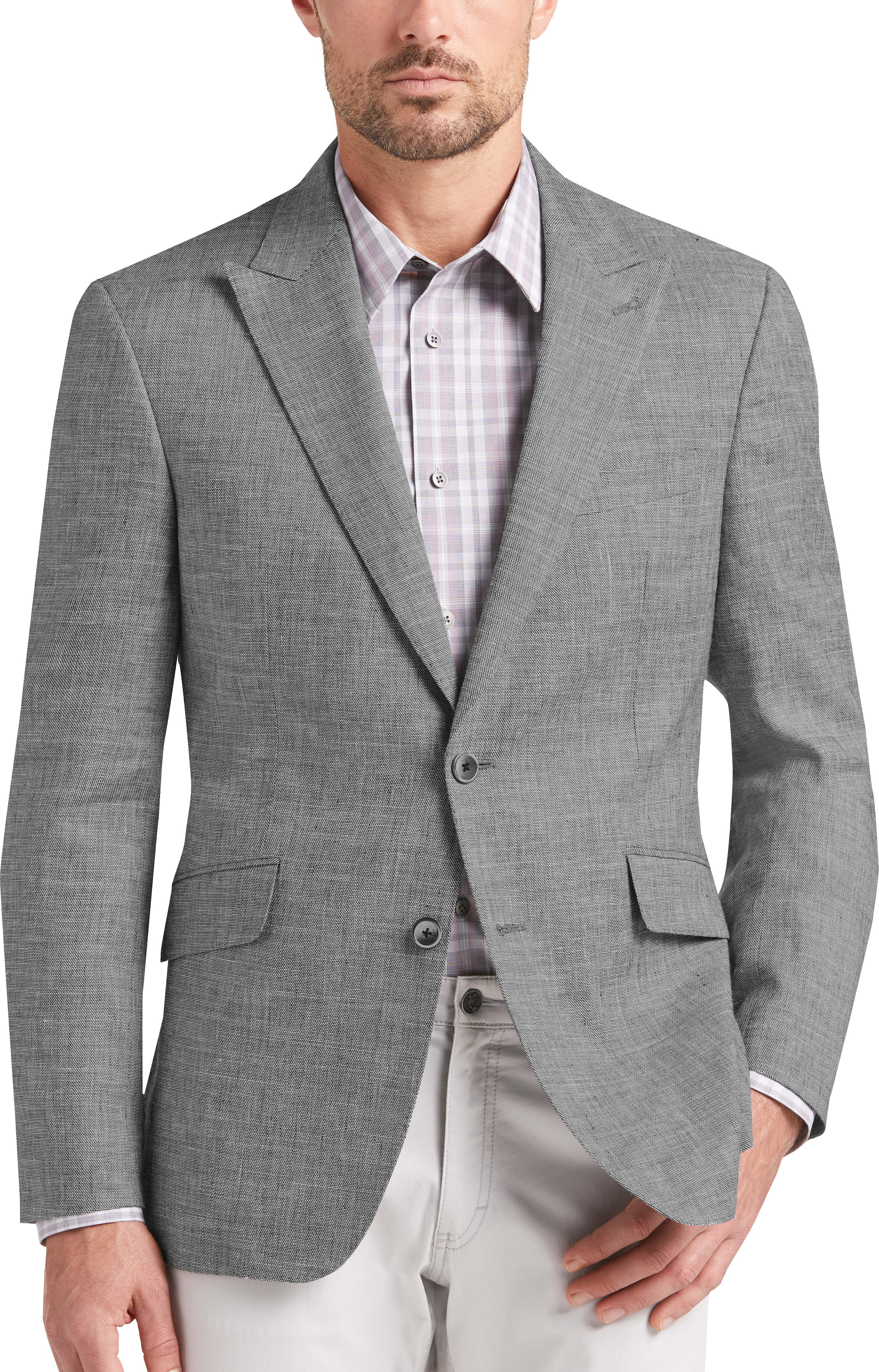 JOE Joseph Abboud Gray Tic Slim Fit Sport Coat - Men's Sale | Men's ...