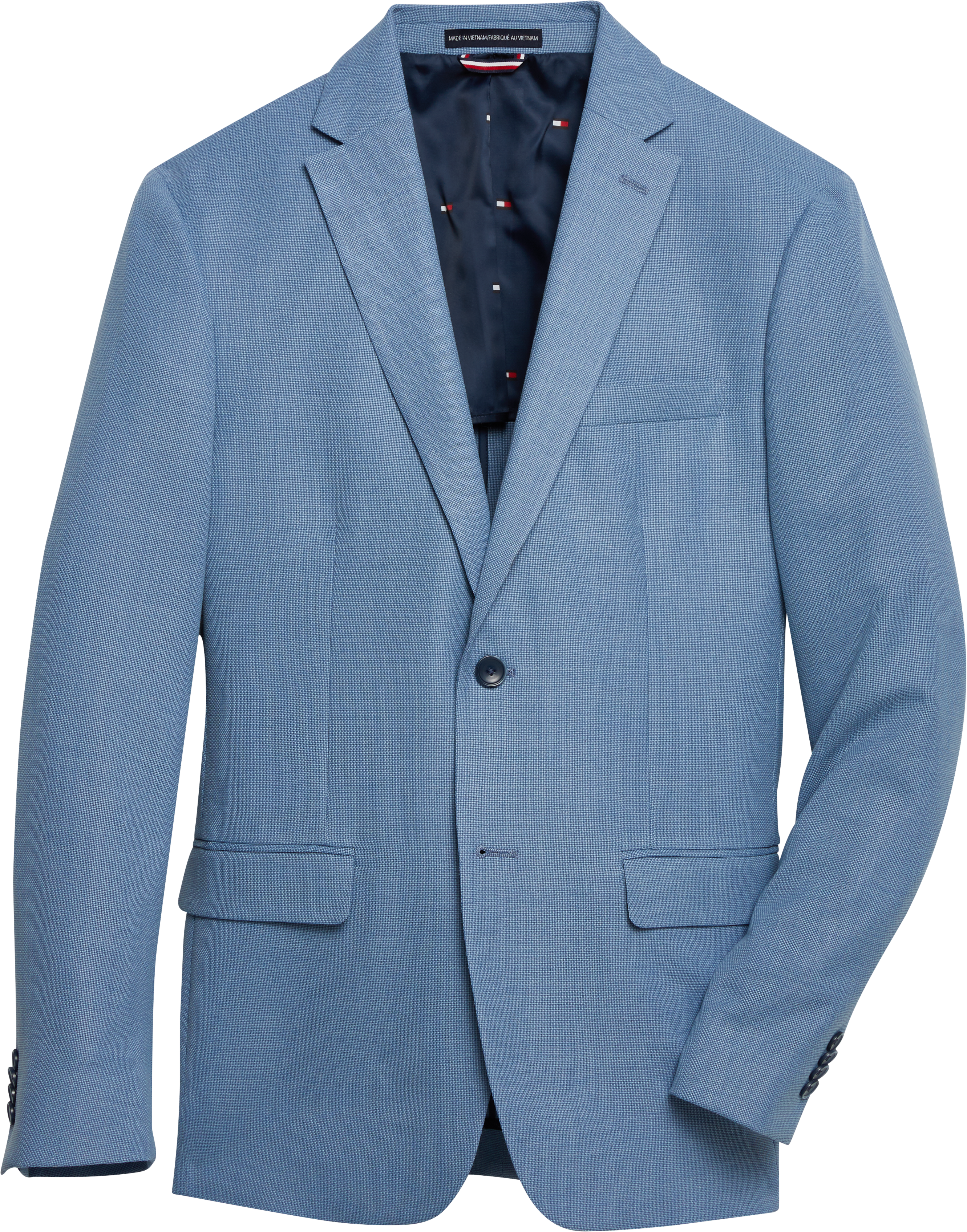 light blue tommy hilfiger coat