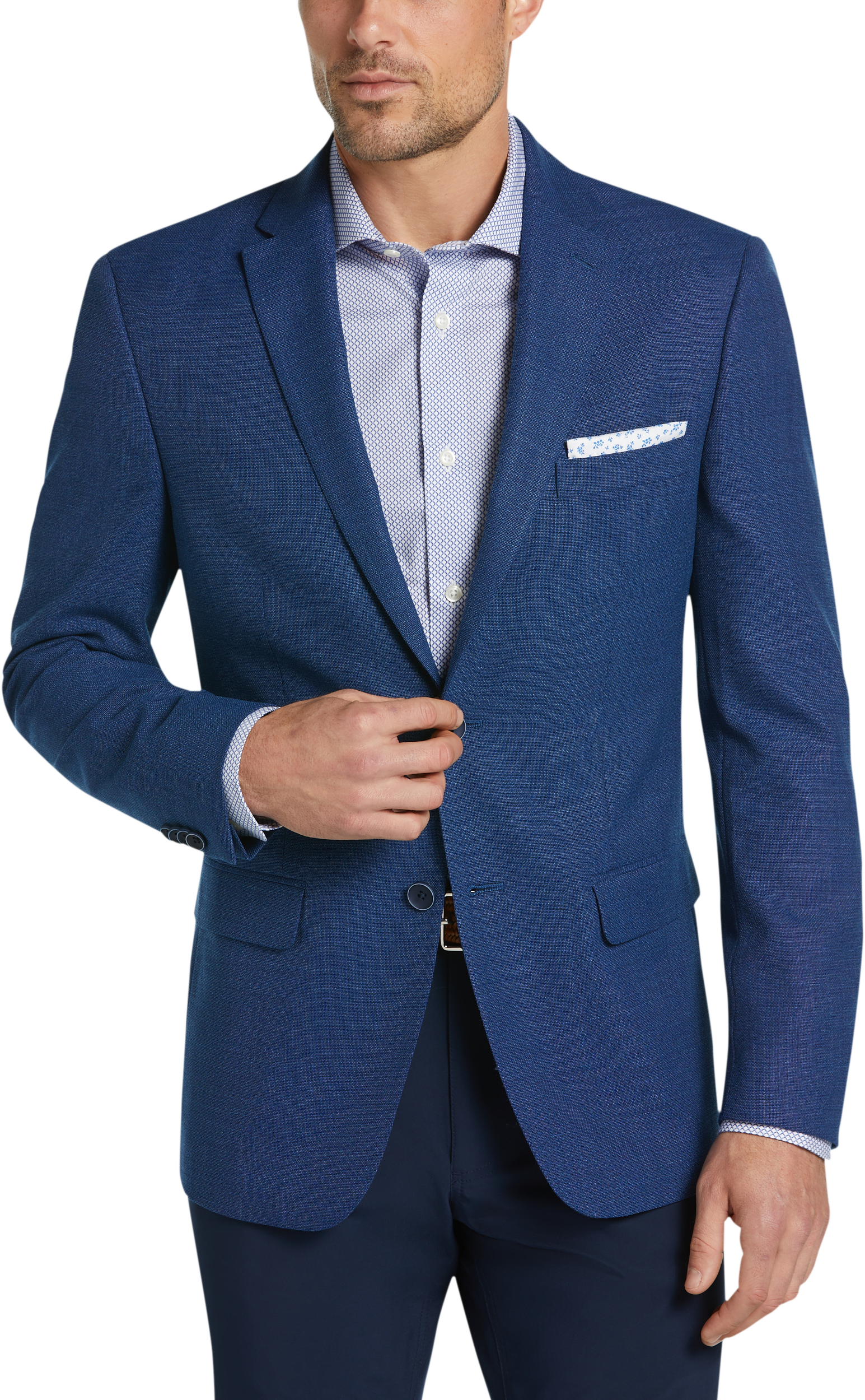 kunst Hæderlig byld Tommy Hilfiger Navy Tic Modern Fit Sport Coat - Men's Sport Coats | Men's  Wearhouse