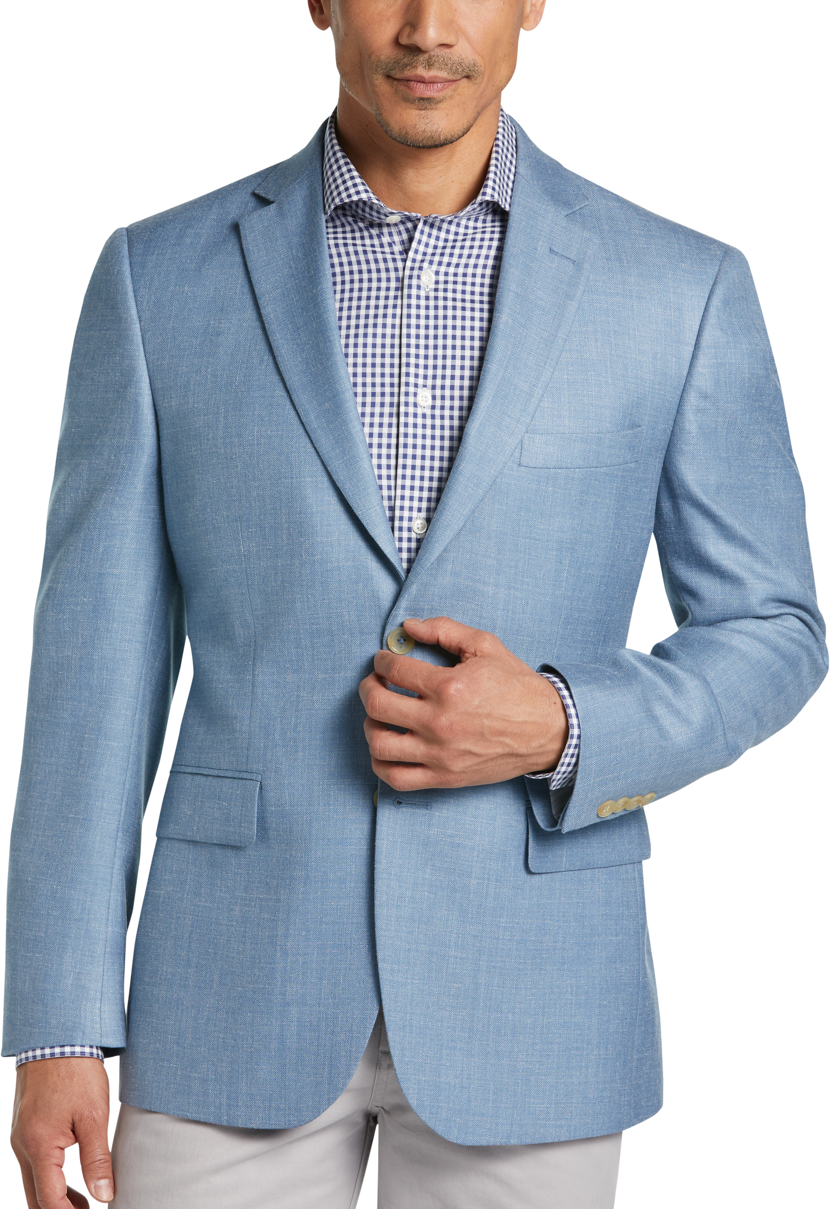 light blue sports jacket