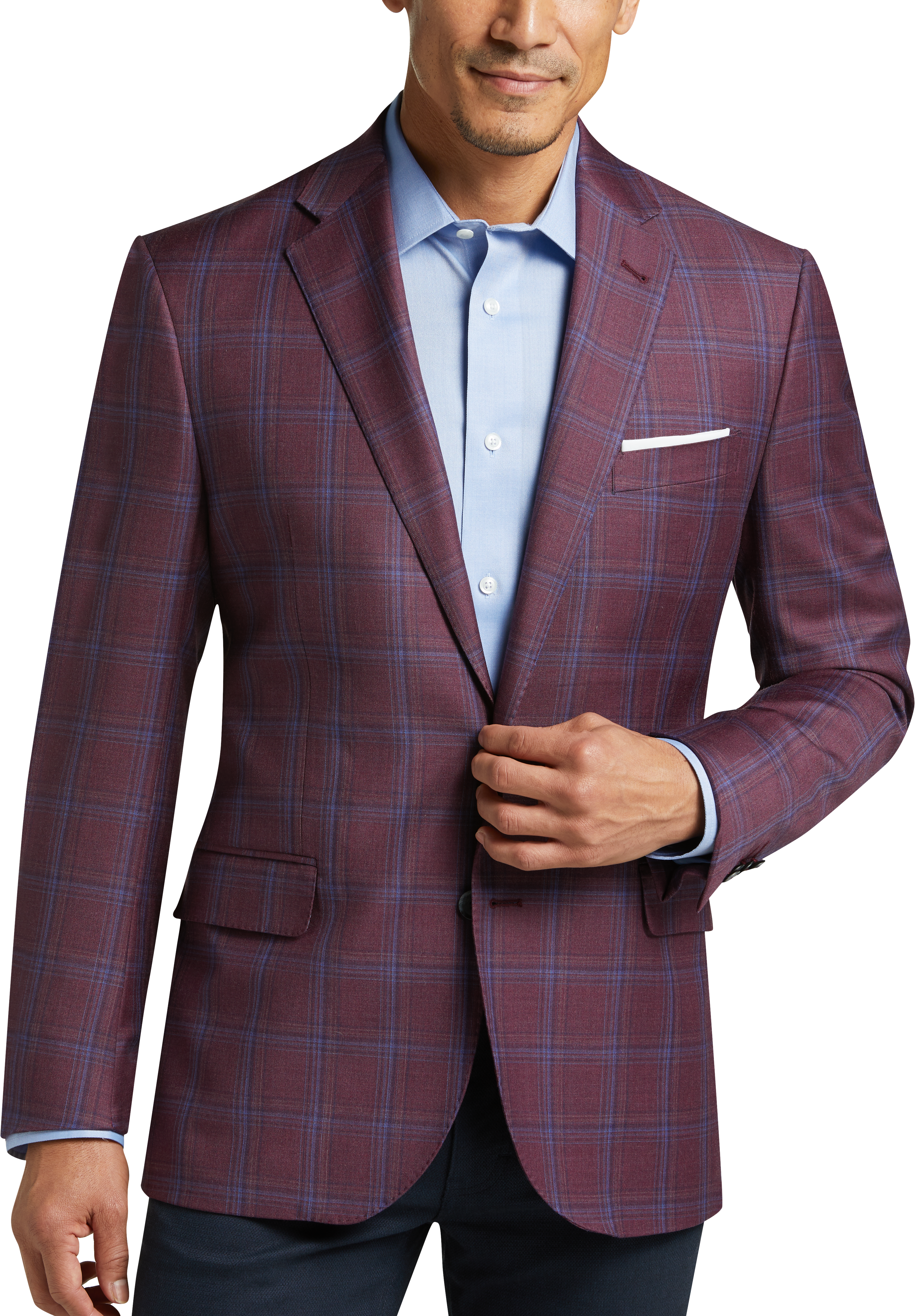 rose plaid suit