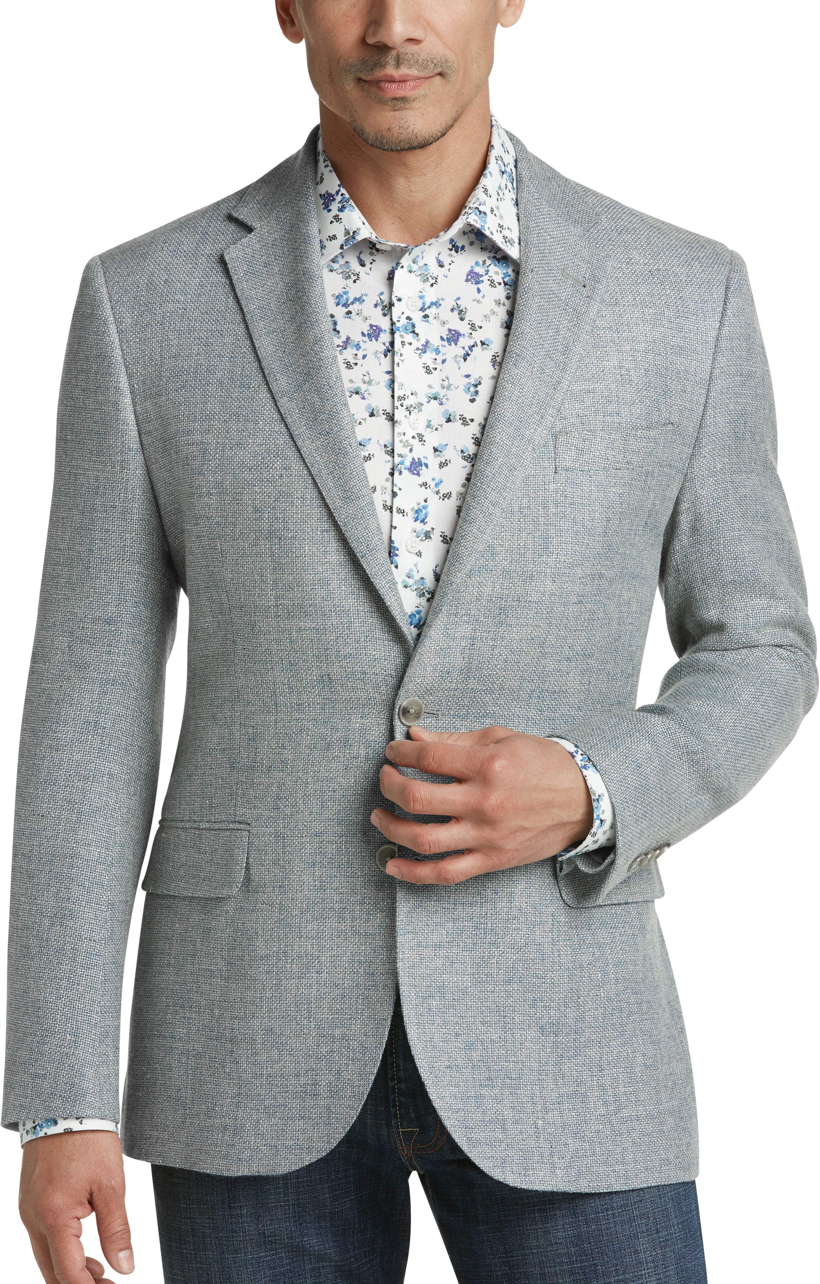 light gray coat