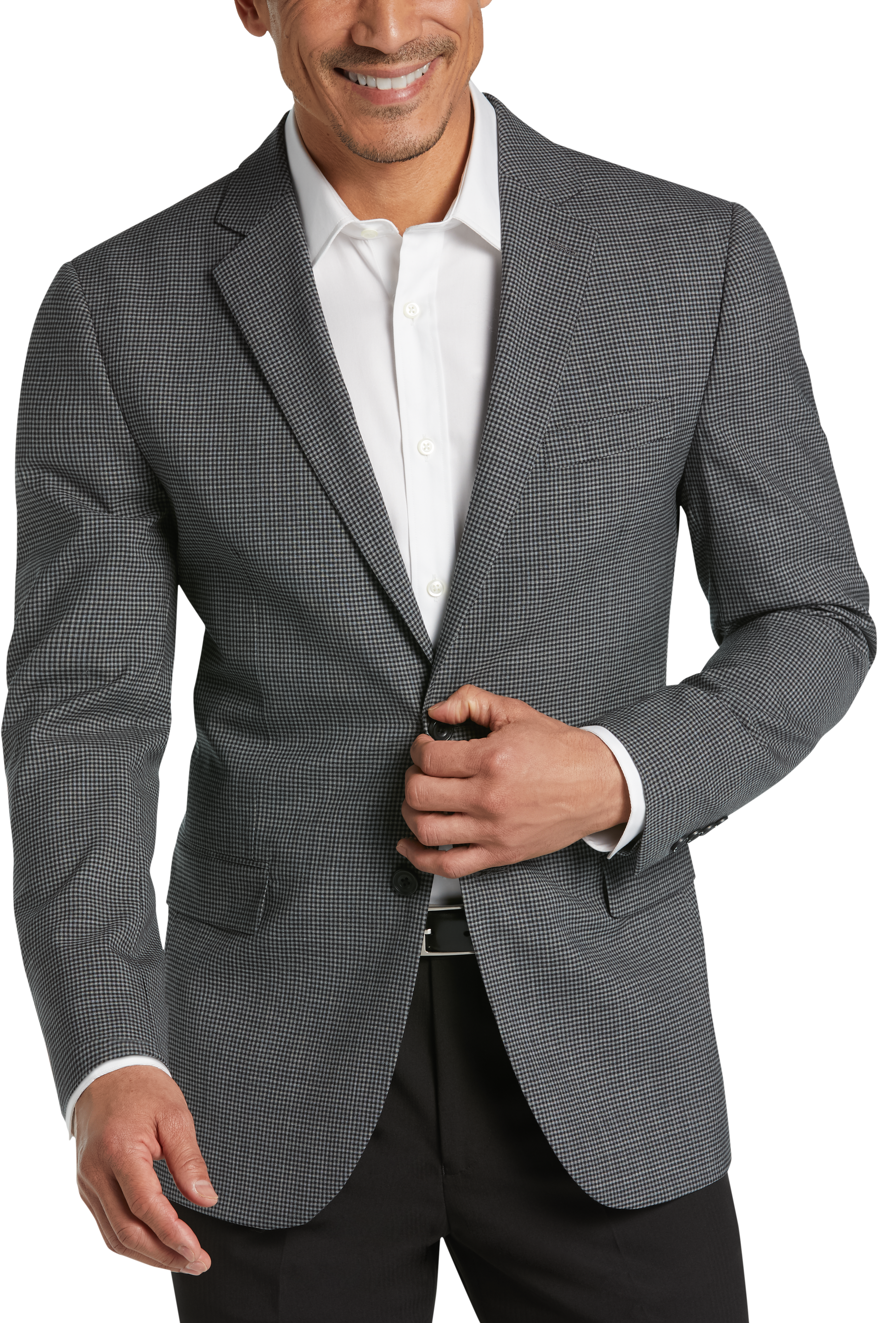 Egara Gray Check Slim Fit Sport Coat - Men's Sale | Men's Wearhouse