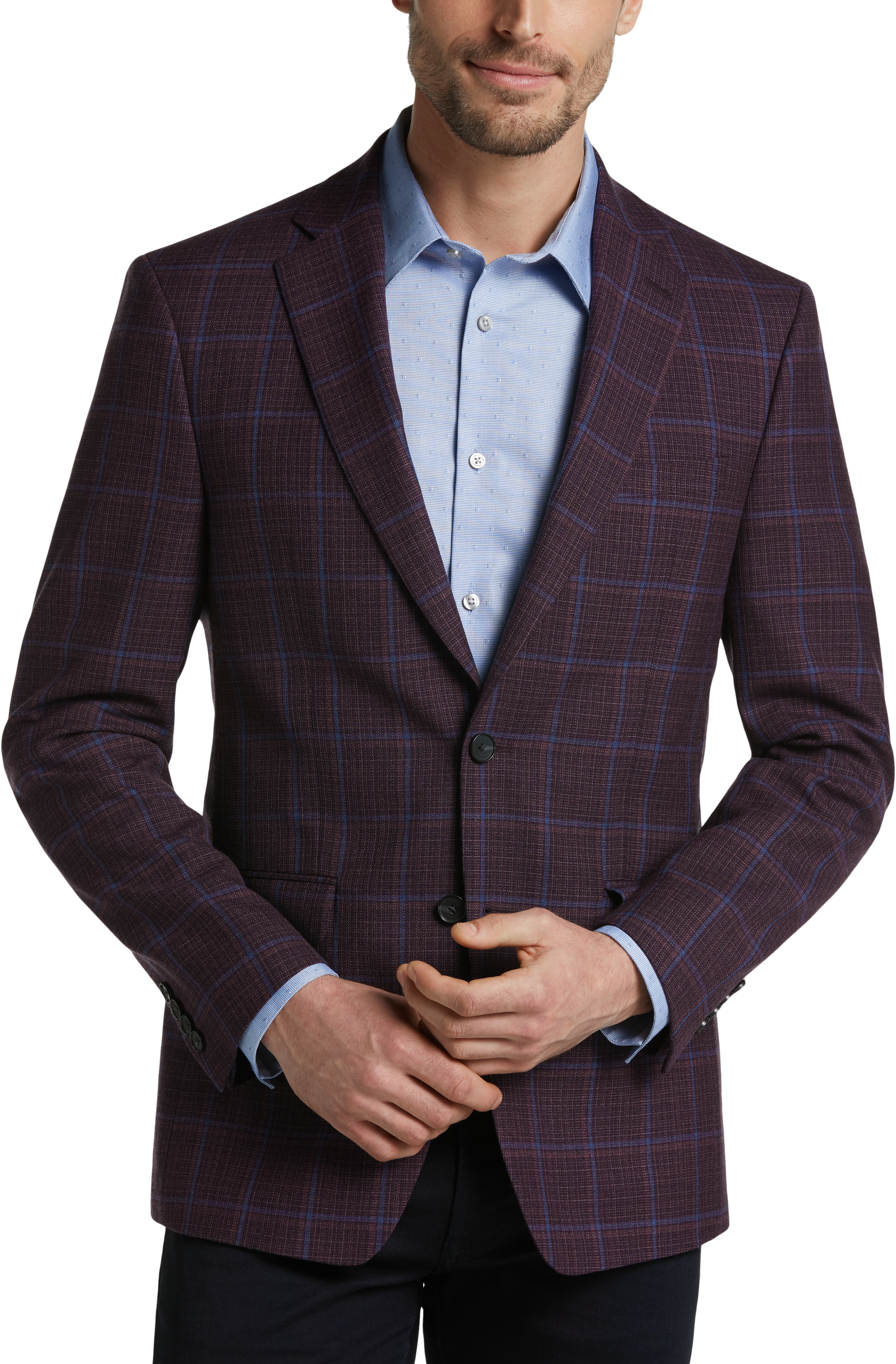 calvin klein burgundy jacket