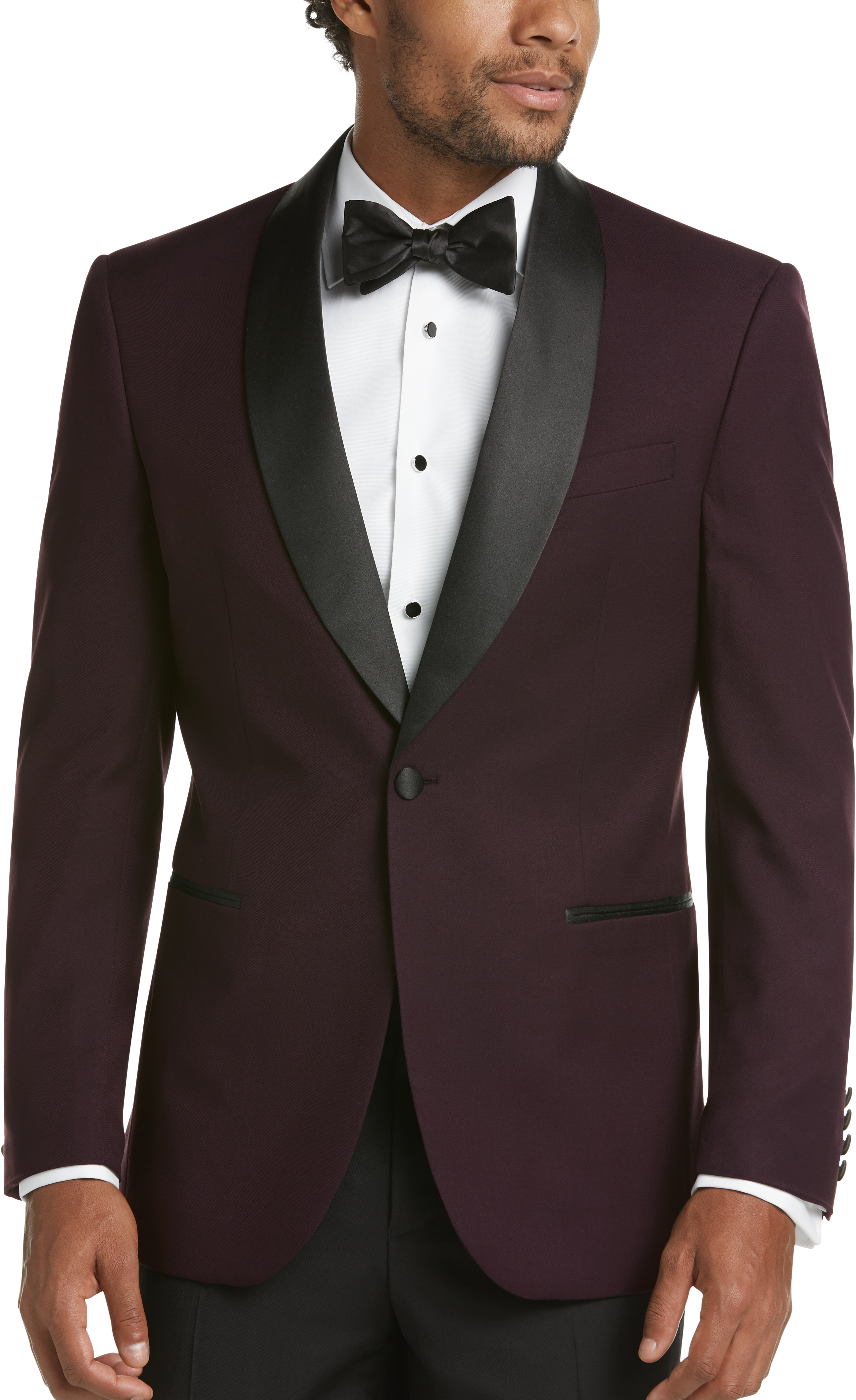 burgundy formal wear