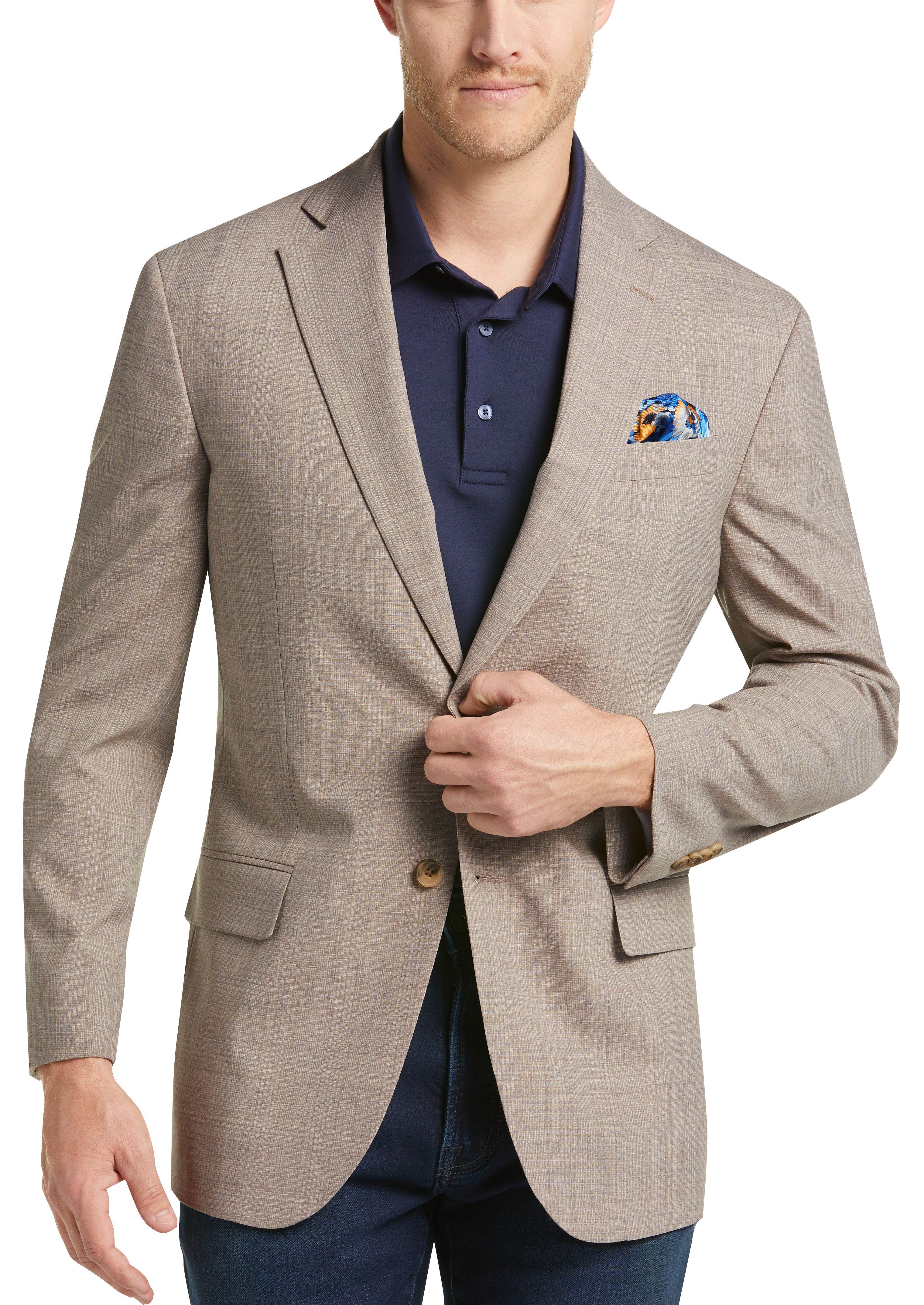 Awearness Kenneth Cole Slim Fit Sport Coat,Tan Plaid - Men's Sale | Men ...