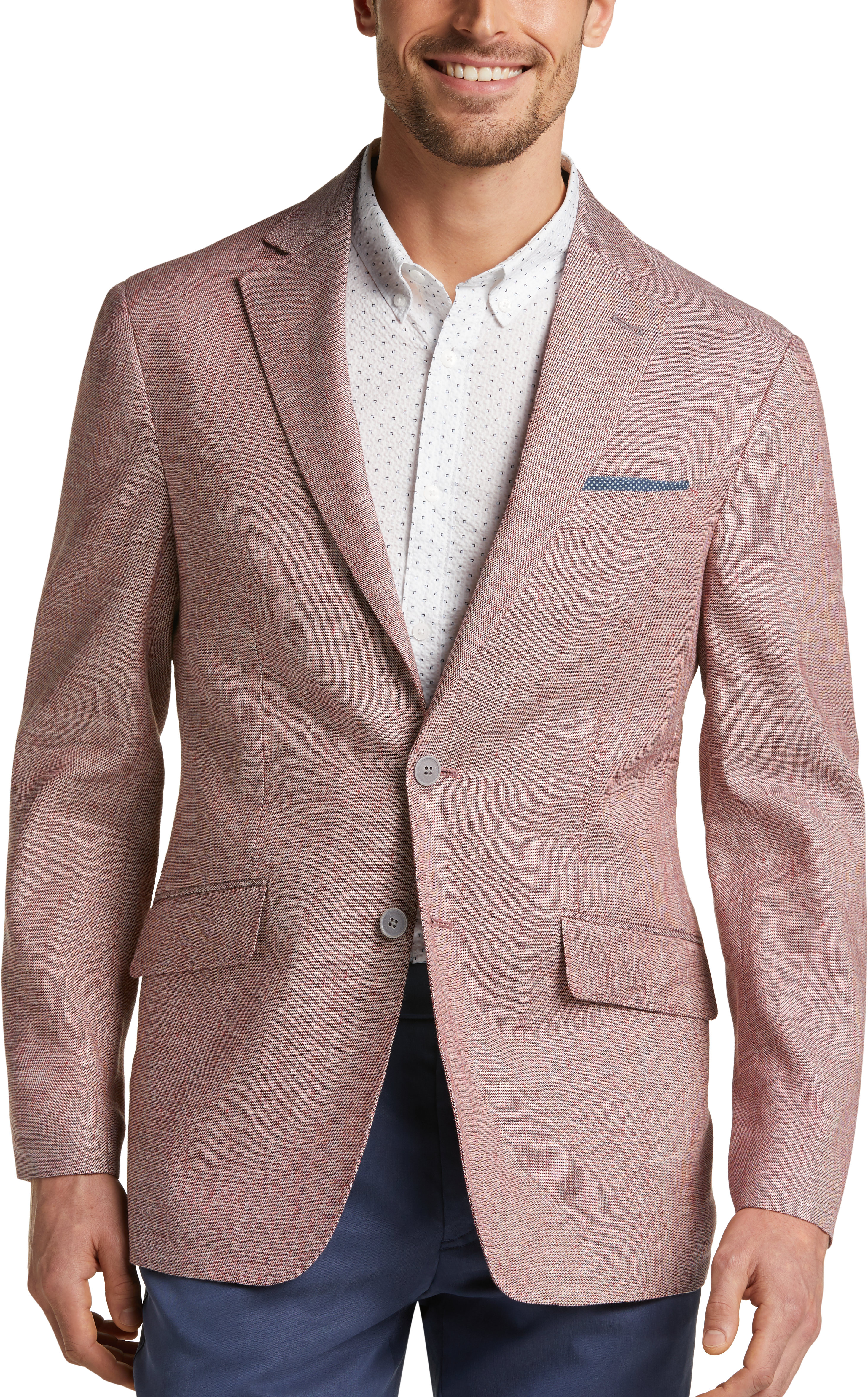 JOE Joseph Abboud Red Twill Slim Fit Sport Coat - Men's Sale | Men's ...